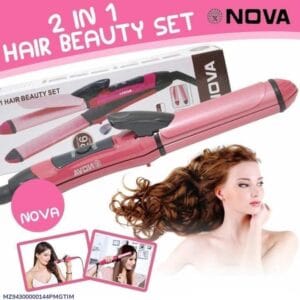 revolutionary 2 in 1 hair straightener ultimate smooth & frizz free styling
