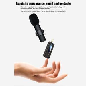 k35 high quality wireless dual microphone for mobile phone and camera