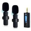k35 high quality wireless dual microphone for mobile phone and camera