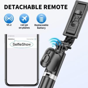 Extendable Selfie Stick with Remote Control ABS Plastic auto draft