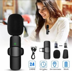 K8 Wireless Mic Black 3-in-1 Bluetooth 5 auto draft