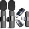 k9 wireless vlogging microphone black rechargeable