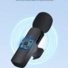 k9 wireless vlogging microphone black rechargeable