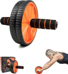 Two Wheel AB Roller Stainless Steel Core Workout two wheel ab roller stainless steel core workout