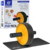 two wheel ab roller stainless steel core workout