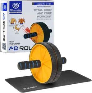 Two Wheel AB Roller Stainless Steel Core Workout two wheel ab roller stainless steel core workout