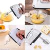 egg beater abs plastic white black kitchen tool