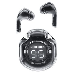 Air 39 Wireless Earbuds - Transparent Design Bluetooth 5.3 - ENC Noise Reduction & Deep Bass Sound - LED Display TWS air 39 wireless earbuds transparent design bluetooth 5.3 enc noise reduction & deep bass sound led display tws