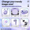 air 39 wireless earbuds transparent design bluetooth 5.3 enc noise reduction & deep bass sound led display tws
