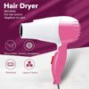 nova portable foldable mini hair dryer – compact travel styling tool